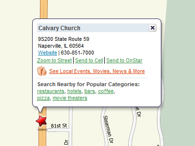 MapQuest - Directions to Calvery Church